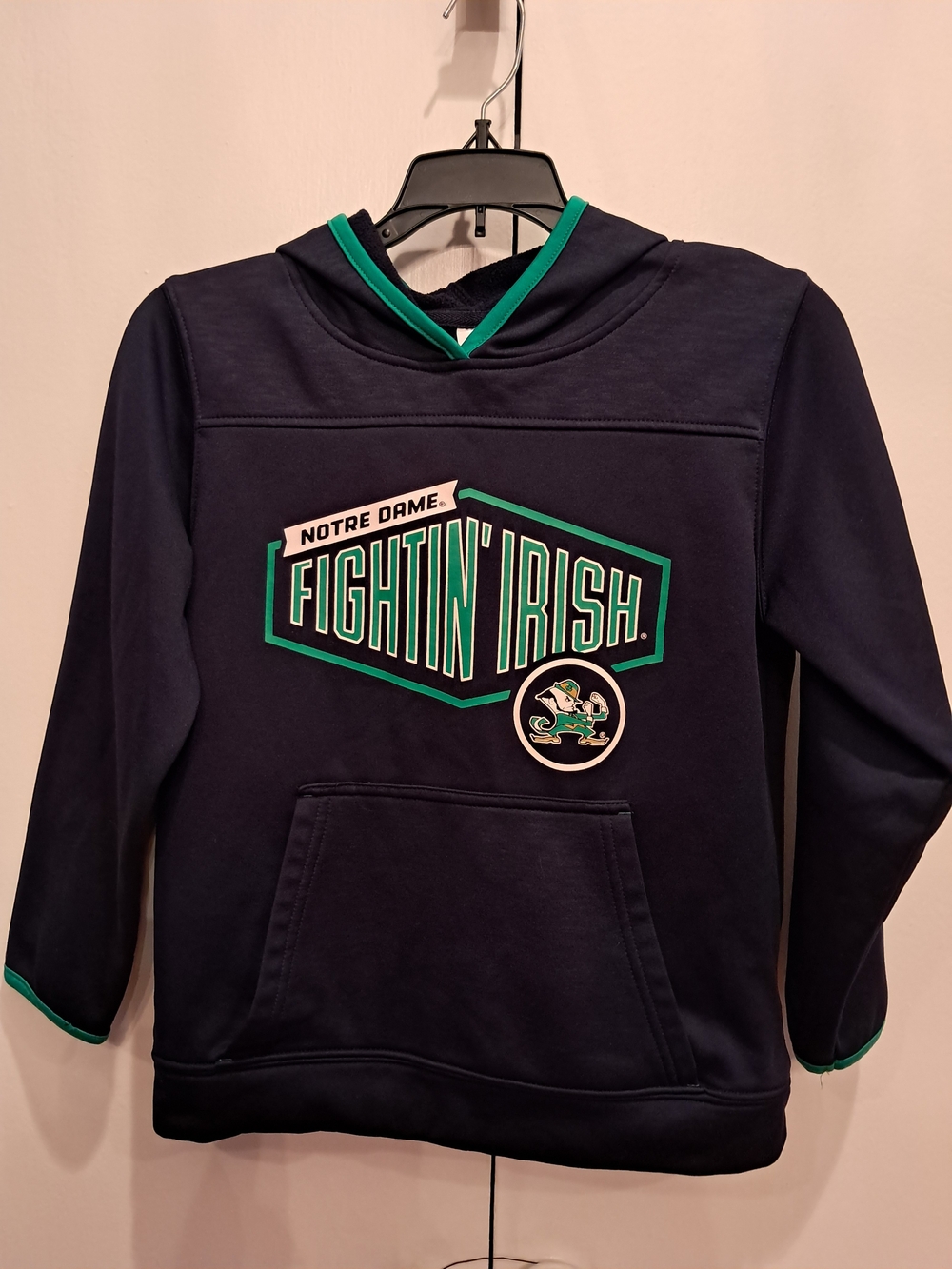 Kids' Fightin' Irish Navy Hoodie
